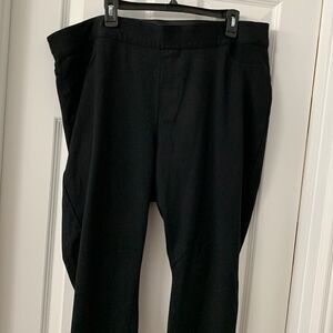 Lane Bryant size 22/24 Cropped stretchy black dress pants